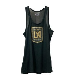 LAFC Black and Gold Women's Tank Top Size Medium Los Angeles Football Club